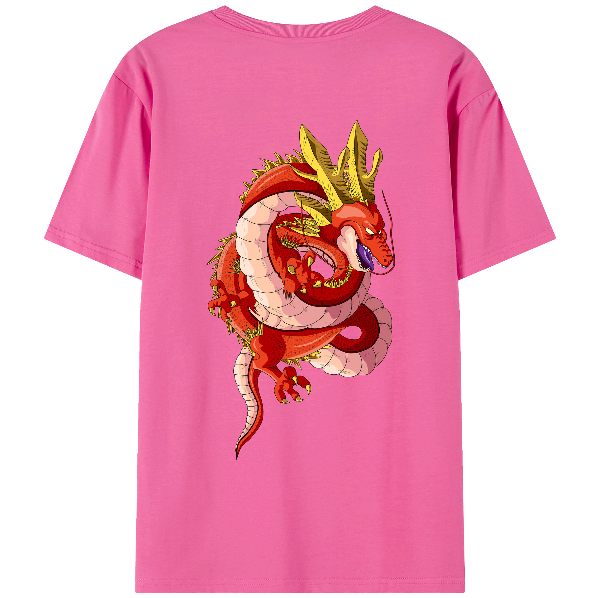 （画像用） ドラゴンボール 神龍 シェンロン DRAGON BALL Shenron レディース半袖Tシャツ(バックプリント)